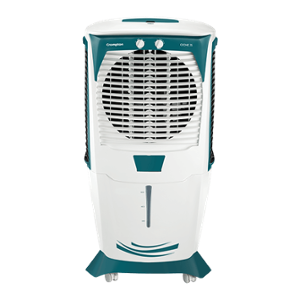 Crompton Ozone 75L White & Turquoise Desert Air Cooler with Honeycomb Pads, ACGC-DAC751