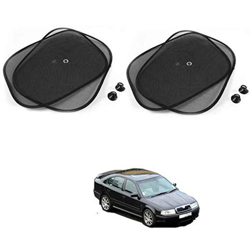 Kozdiko 4 Pcs Black Chipokoo Car Window Sunshade Curtain Set for Skoda Old Octavia, koz_79211
