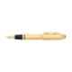 Cross Peerless 125 Black Ink 23KT Gold Plated Fountain Pen with 2 Pcs Black Pen Cartridges & Converter Set, AT0706-4FD