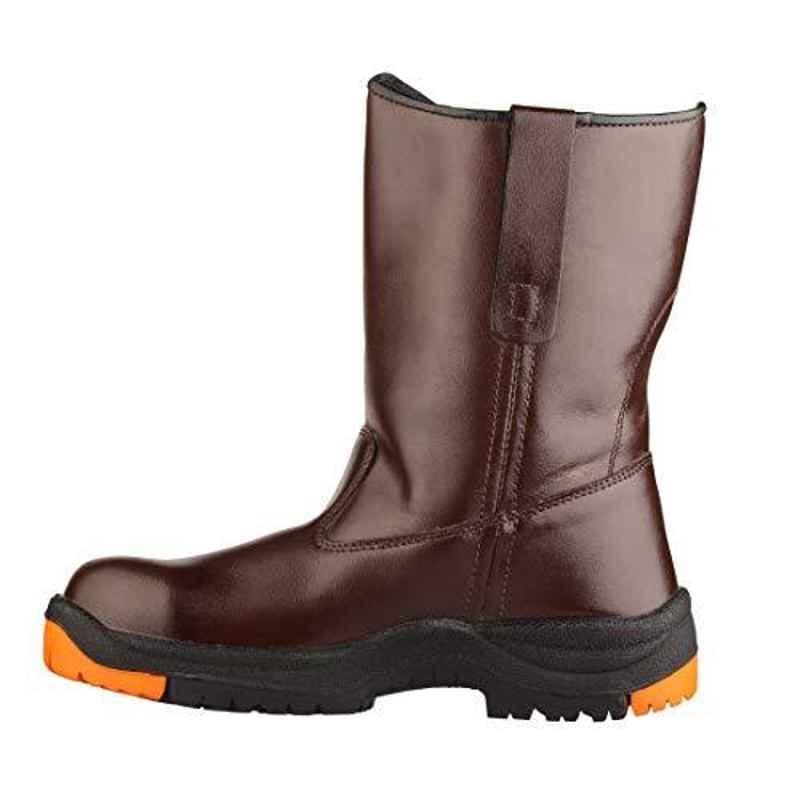 Black & Decker High Ankle Brown Safety Shoes, BXWB0171IN-11, Size: 11