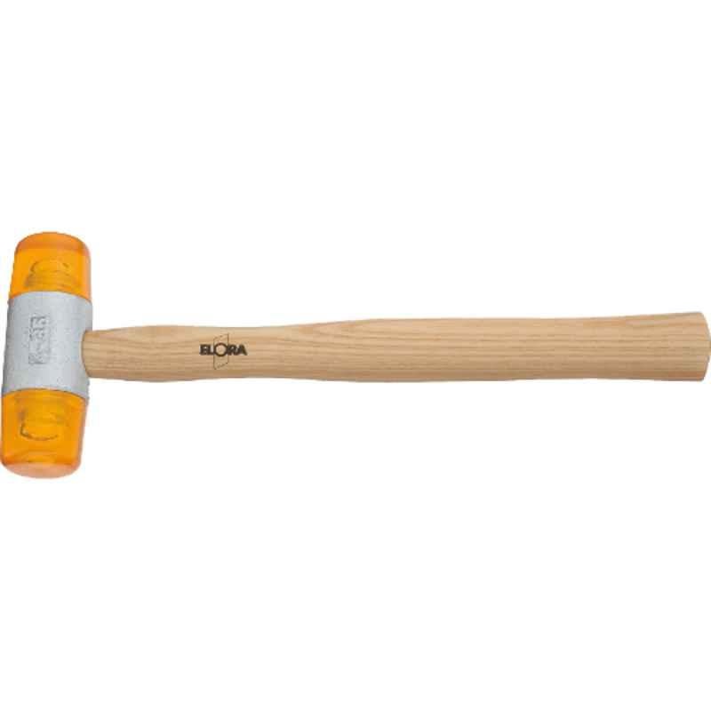Elora 35mm Cast Zinc Holder Cellulose-Acetate Soft Faced Hammer with Ash Handle, 1660-35