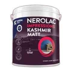 Nerolac Impressions Kashmir Matt 4 Litre White Interior Wall Emulsion Paint with Low VOC, Washable & Stain Resistant