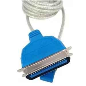Mak World 1m USB to 36 Pin LPT Parallel IEEE 1284 Silver & Blue Printer Cable Adapter