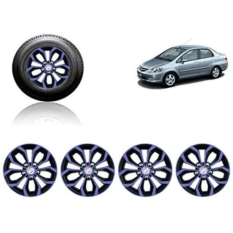 Auto Pearl 4 Pcs 14 inch ABS Violet & Black Car Wheel Cover Set for Honda City Zx