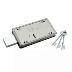 Harrison SSL-333 195x95x27mm Iron 4 Lever Side Shutter Lock with 3 Keys, 0425