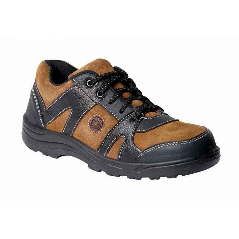JK Steel JKPB054BRN Steel Toe Brown Safety Shoes, Size: 8