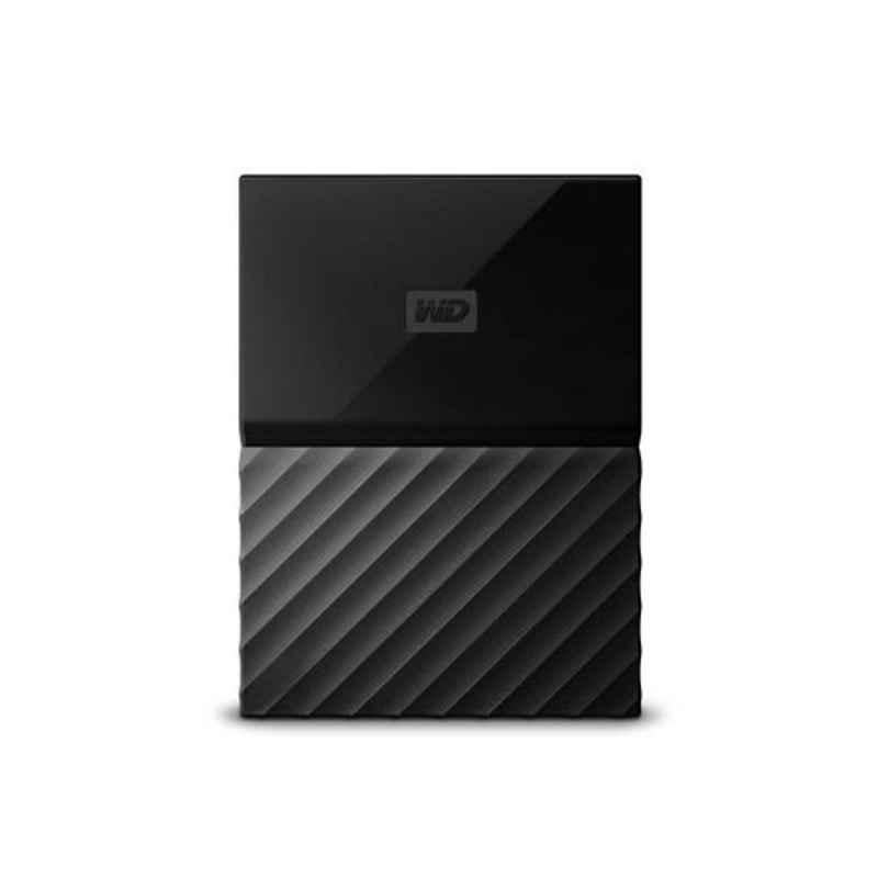 WD My Passport 1TB Black USB 3.0 Portable External Hard Drive, WDBYNN0010BBK-WESN