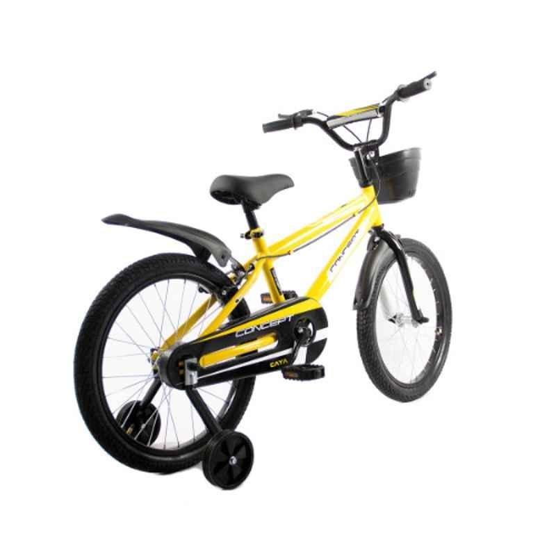 Caya Concept 20 Plastic Bright Yellow BMX Adjustable Handle Kids Cycle Tyre Size 20 inch