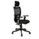 Regent Silver Line Net & Metal High Back Black Mesh Chair