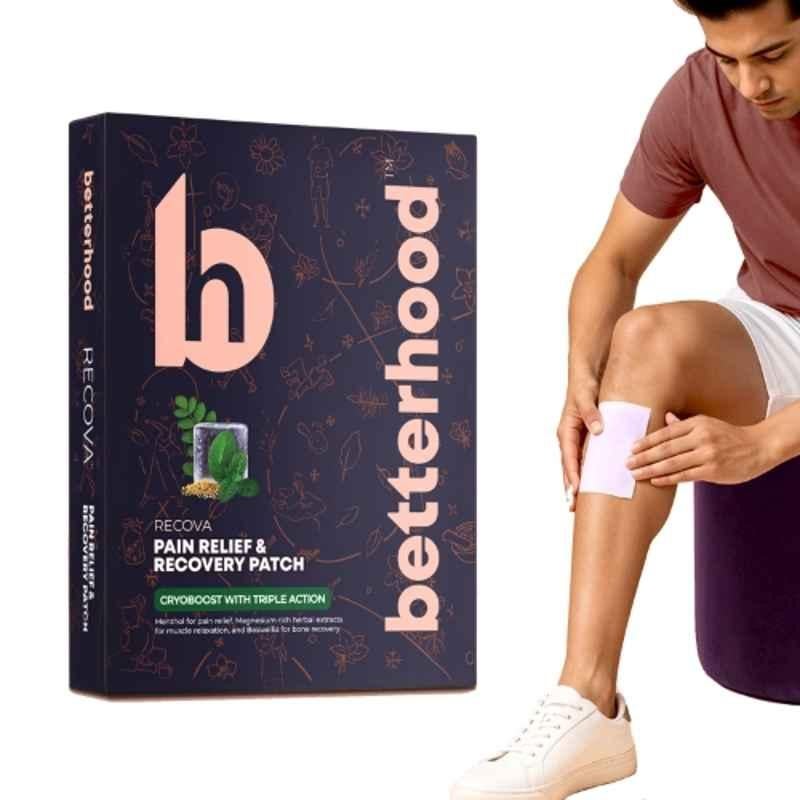 Betterhood Boswellia, Magnesium & Menthol Cryogel Pain Relief & Recovery Patch for Aches (Pack of 2)