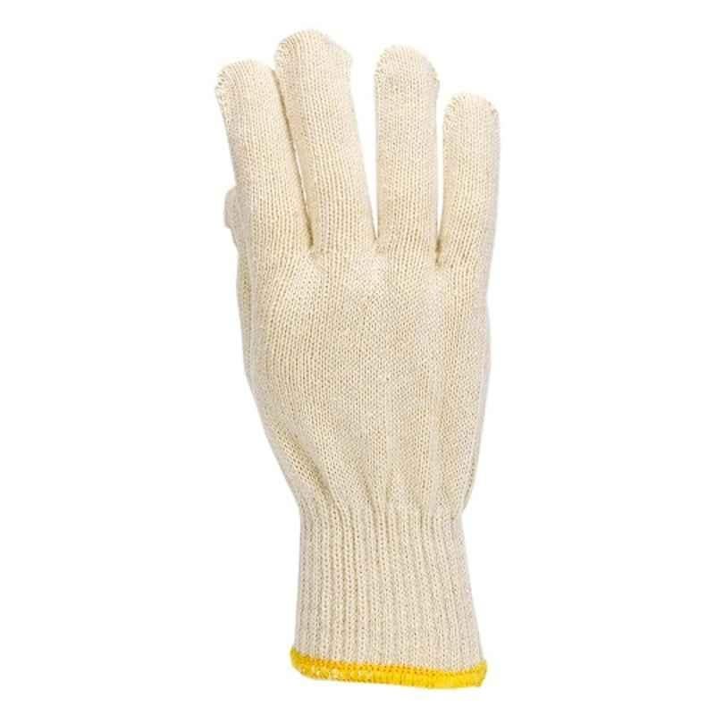 Taha Safety Cotton Cream Gloves, SY7102, Size:XL
