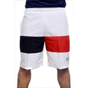 World Sports Polyester Dark Blue, Red & White Regular Shorts for Men, SH2XL919WRBR, Size: 2XL