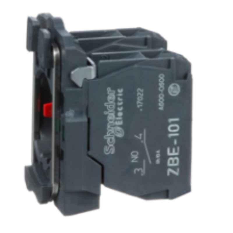 Schneider Harmony 1NO+1NC Single Contact Block with Body Fixing Collar, ZB5AZ105