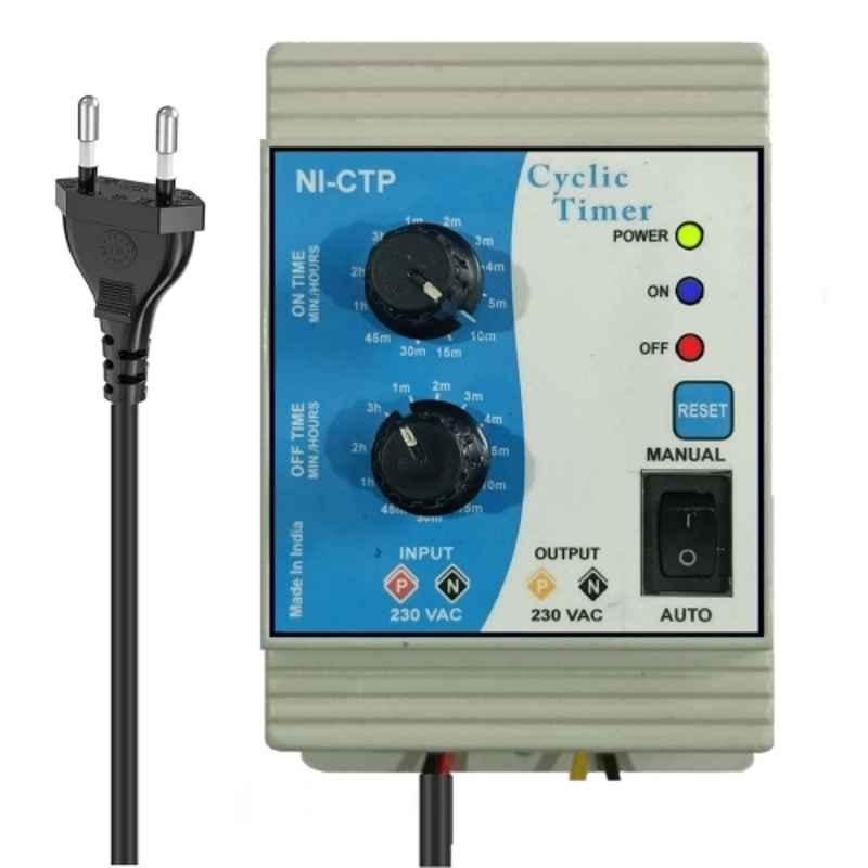 Nutronics 25A 230V AC Analog Cyclic Timer For Fogger