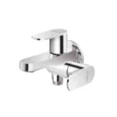 Somany Thistle Brass Chrome Finish Two Way Bib Tap, 272211140051