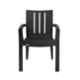 Supreme Kent Plastic Heavy Duty Black Chair with Arm (Pack of 4)