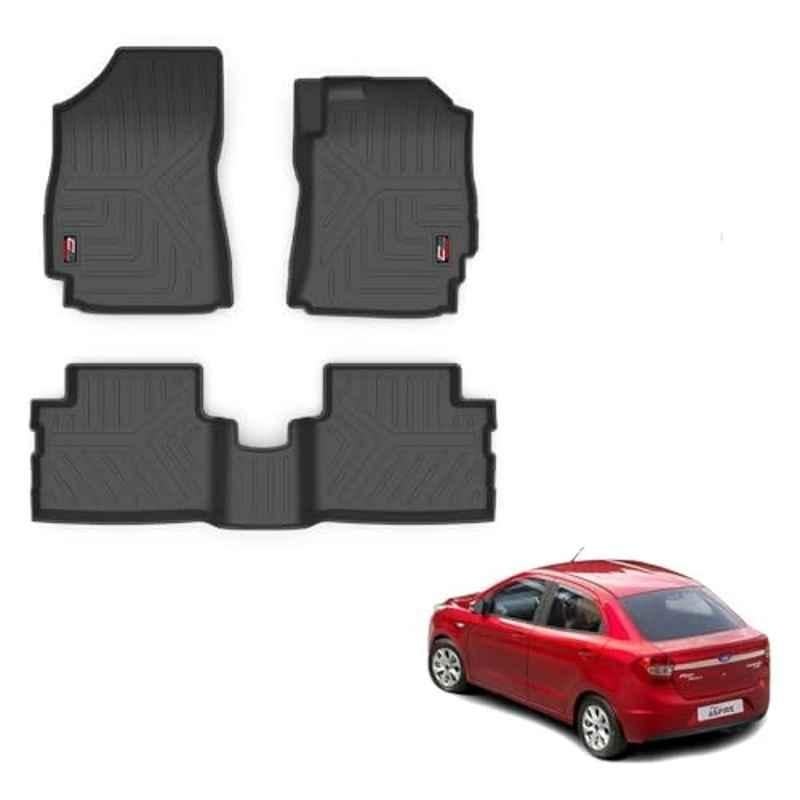 Kozdiko Thermoplastic Polyolefins 3D Life Long Car Floor Mat Set for Ford Figo Aspire