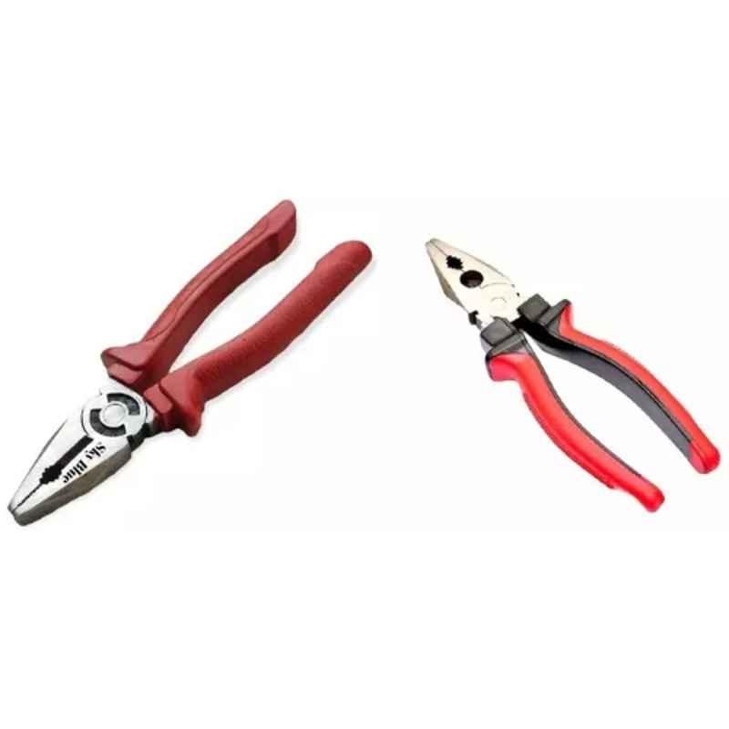 Sky Blue 2 Pcs 7.8 inch Lineman Plier Combo, SBE_PLIER_COMBO_MOD_00526