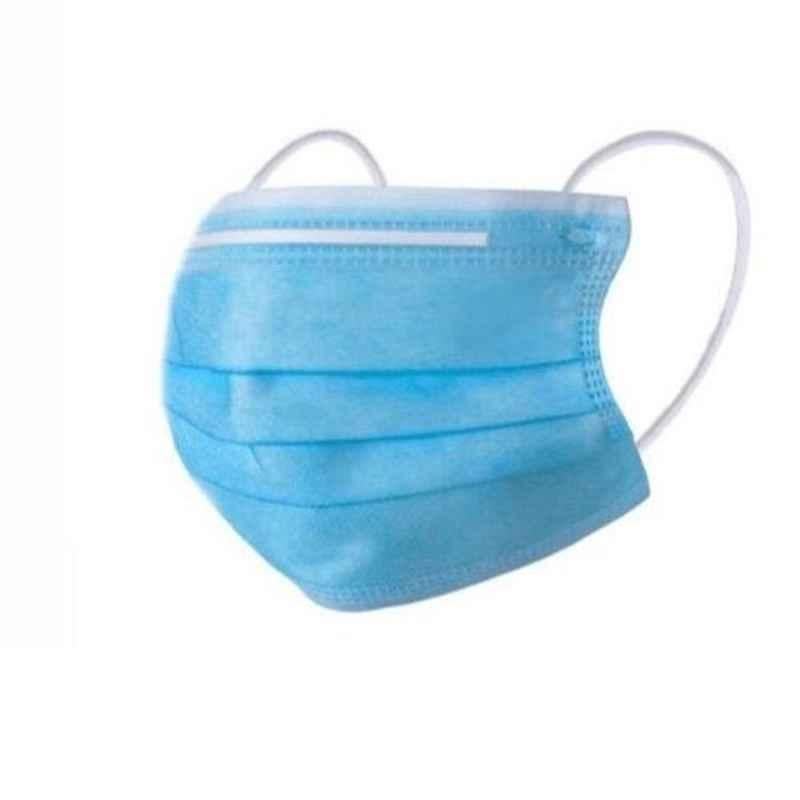 Empiral 3 Ply PP-Non Woven Sky Blue Surgical Mask (Pack of 50)