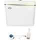 Renvox 8L ISI Certified PVC White Center Push Type Cistern Flush Tank with All Accessories