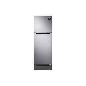 Samsung 236 Litre Refined Inox 2 Star Double Door Refrigerator with Base Stand Drawer, RT28C3122S9/HL