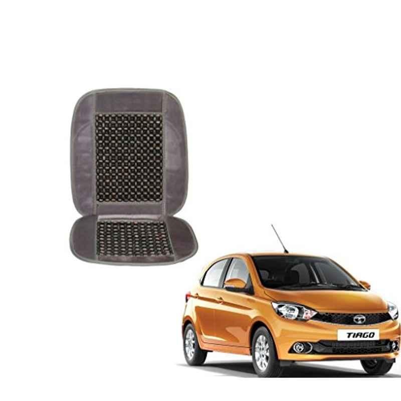 Kozdiko Wooden Beads Car Seat Cushion with Velvet Border for Tata Tiago