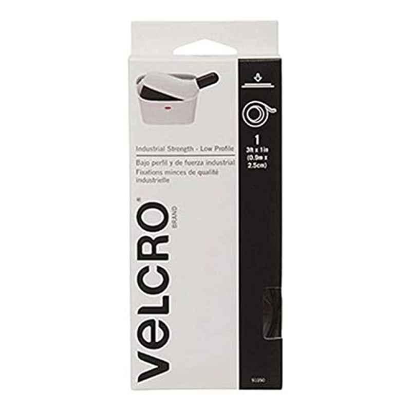 Velcro 7x3.08x1.25 inch Black Adhesive Back Tape