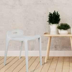 Rose Mars Cafe Plastic Grey Chair Set without Arm for Cafe, Dining, Restaurant & Banquet