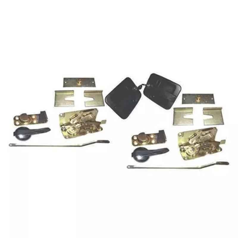 Car International Left 2 in 1 Door Lock Kit in Plastic & Metal for Ashok Leyland Bus, CI-9533L
