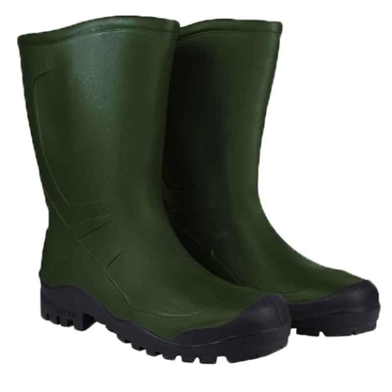 Buy Hillson Jonga J-2 PVC Leaf Green Rainwear Work Gumboots, Size