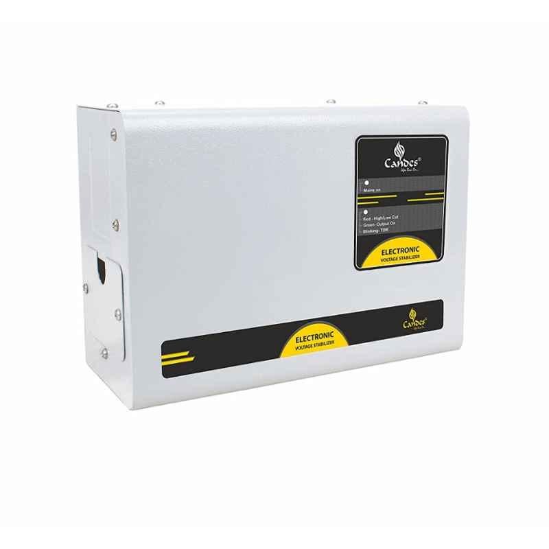 Candes Crystal 4kVA MS-Grey Voltage Stabilizer Best for 1.5 Ton AC, Working Range: 170 to 280 V