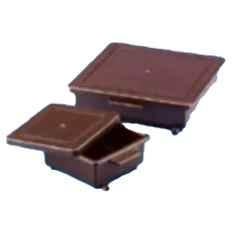 Tarsons 12.5x12.5x5cm Polypropylene Amber Staining Box, 482080
