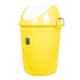 KKR 30L Plastic Yellow Round Heavy Duty Bucket with Swing Lid