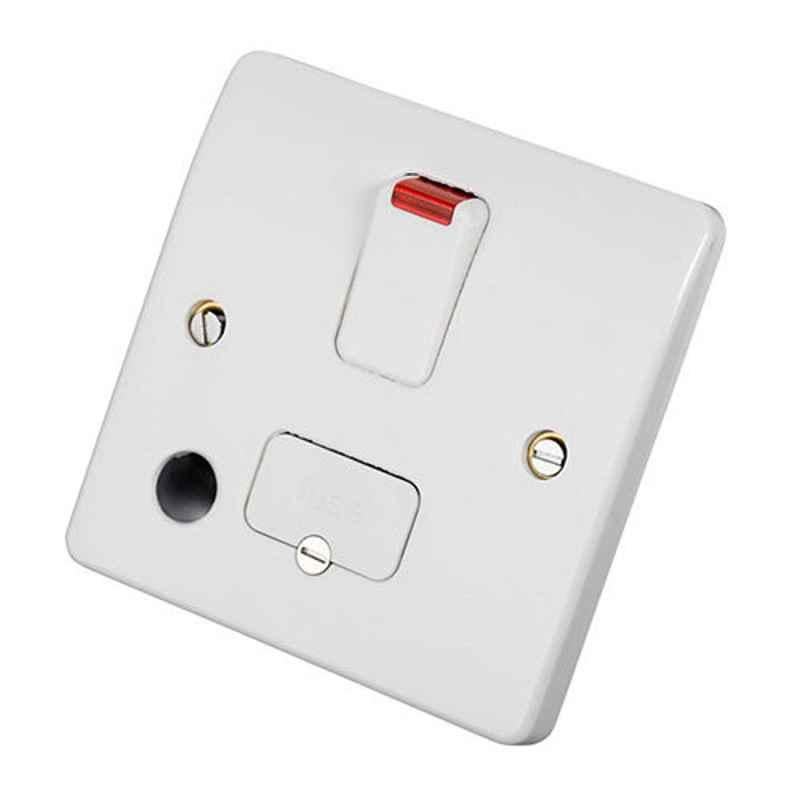 MK 13A DP Switched Fused Spur Neon Flex Outlet, MKK1070WHI, (Pack of 10)