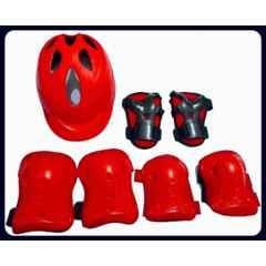 STYRKR Red bicycling Protective Training Set (7 Pcs Set) Cycling Guard Cycling Kit