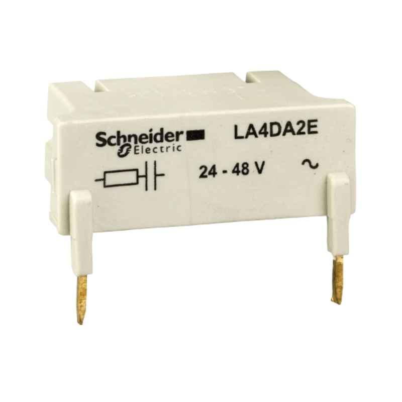 Schneider TeSys 24-48 VAC RC Circuit Suppressor Module, LA4DA2E