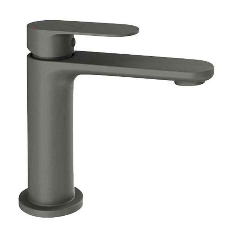 Jaquar Opal Prime Graphite	 Single Lever Basin Mixer with 450mm Braided Hose, OPP-GRF-15011BPM