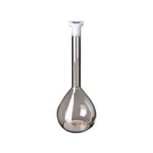Glassco 10ml Volumetric Flask with Penny Head Glass & Plastic Stopper, 130.521.02 (Pack of 5)