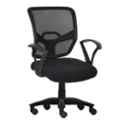 Da Urban Lexia Black Medium Back Revolving Office Chair
