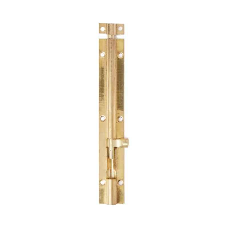 1/4x6 inch Gold Brass Tower Bolt