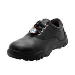 Acme Tiny Lavie Leather Steel Toe Black Women Safety Shoes, Size: 4