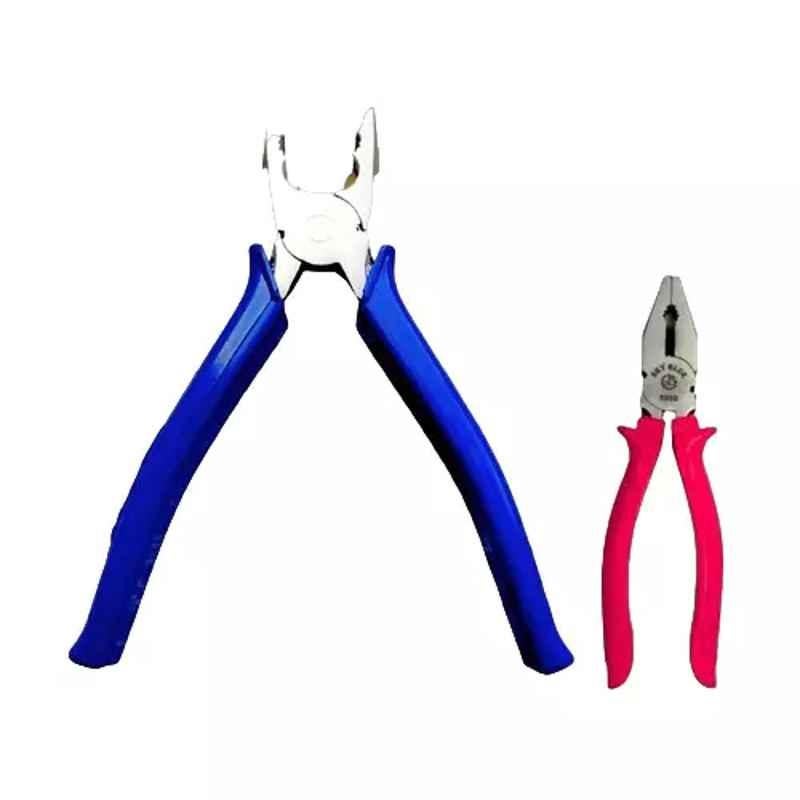 Sky Blue 2 Pcs 7.8 inch Lineman Plier Combo, SBE_PLIER_COMBOS_COMBO_177