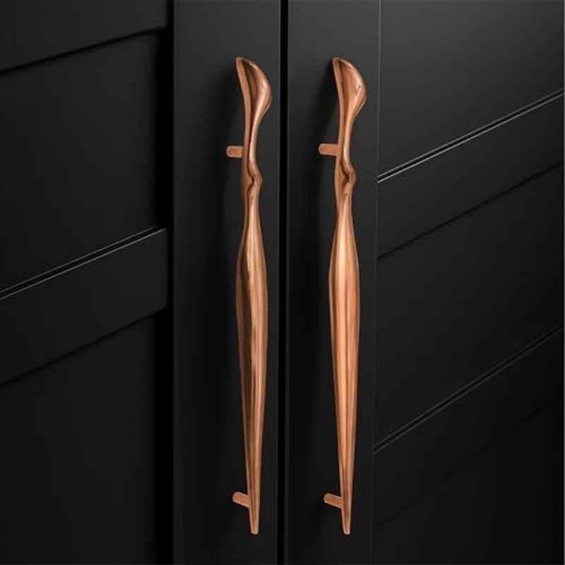 Plantex 224mm Zinc Rose Gold PVD Finish Pull Cabinet Handle for Home & Office, APS-DTC-9136-RG-224MM-PK-2 (Pack of 2)