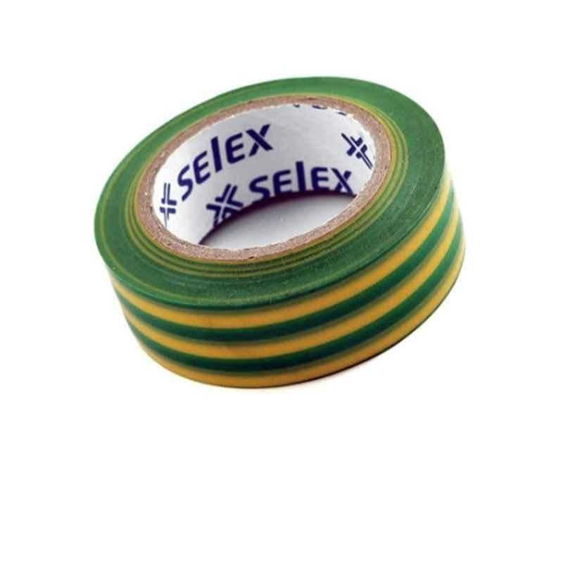 Selex PVC Yellow & Green Insulation Tape, SIT-1900 (Pack of 20)