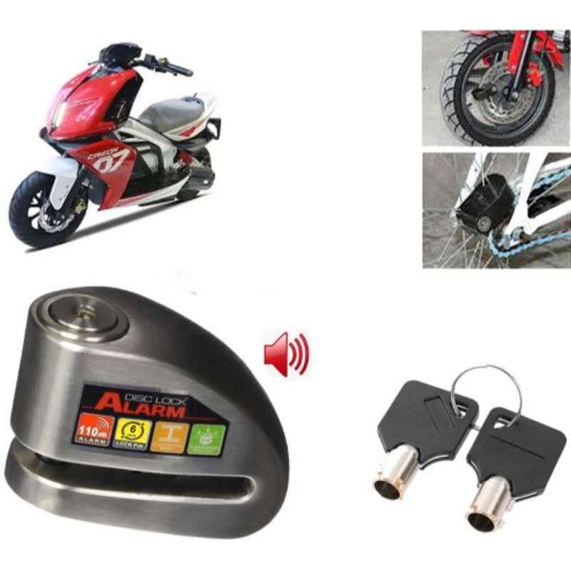 Auto Pearl Steel Black Anti-Theft Alarm Disc Brake Lock for Creon, Lock_194