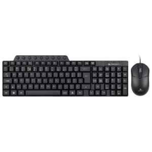 Zebronics JUDWAA 555 114 Keys Wired Black Computer Keyboard & Wired USB Black Mouse Combo