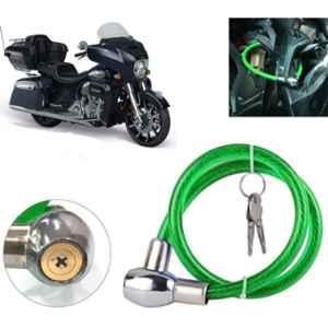 Auto Pearl PVC & Plastic Green Heavy Duty Cable Lock for Roadmaster, 310