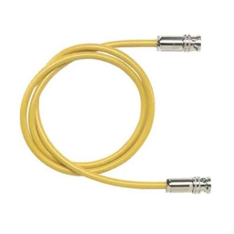 Pomona 5223-60 60 inch Copper Yellow 500V 3 Lug Triax BNC Male Assembly Cable, 1910576