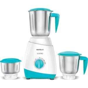 Havells Aspro 500W White & Light Blue Mixer Grinder with 3 Jar