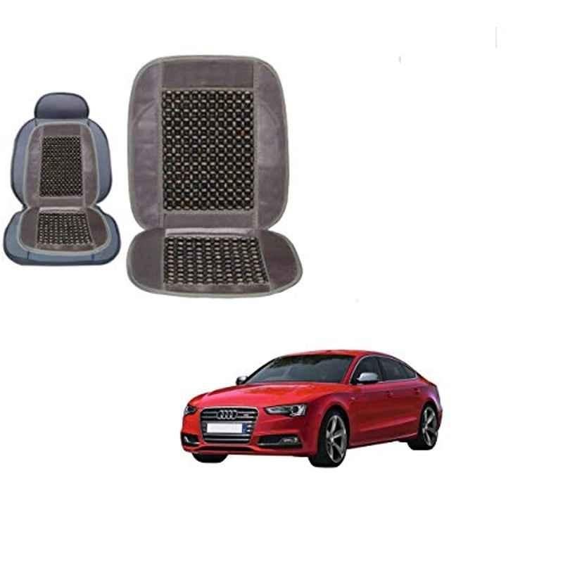 Kozdiko Wooden Bead Seat with Grey Velvet Border for Audi S5